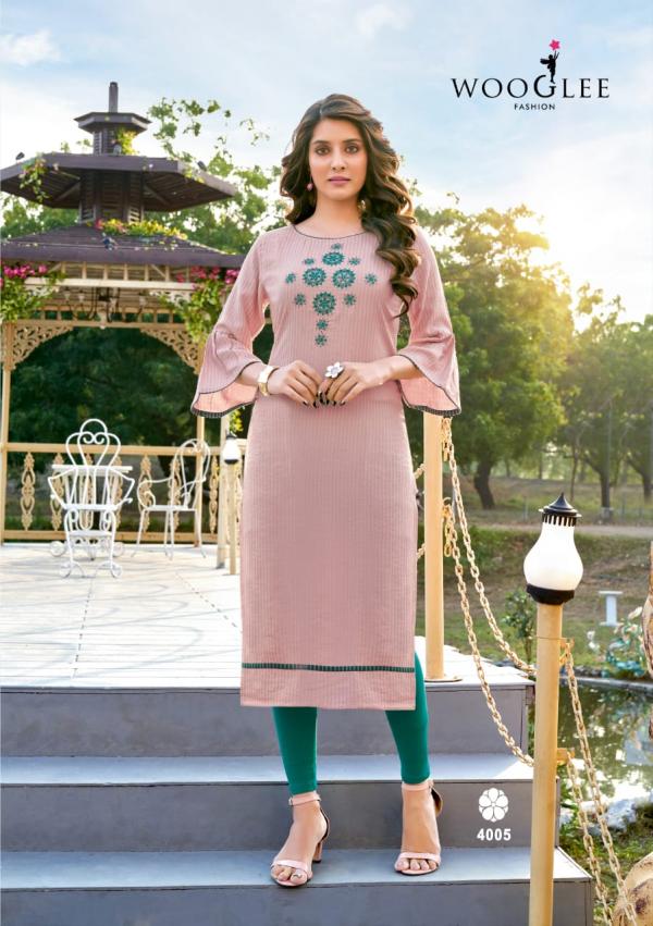 Wooglee Flora Designer Embroidery Kurti